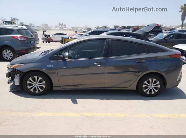JTDKAMFP1M3192552 2021 TOYOTA PRIUS PRIME Gray 