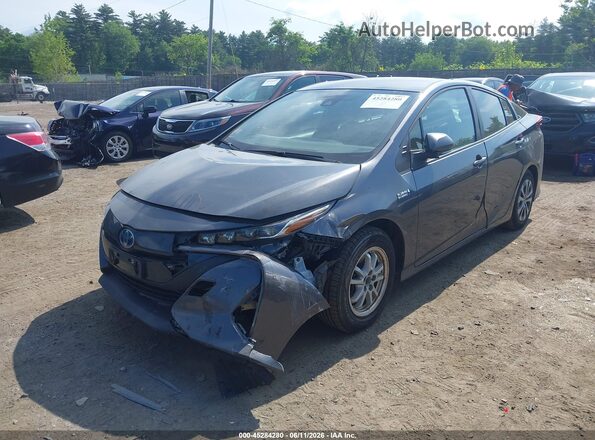 JTDKAMFP3M3173257 2021 TOYOTA PRIUS PRIME Gray Առջևի ձախ երեք քառորդ տեսարան
