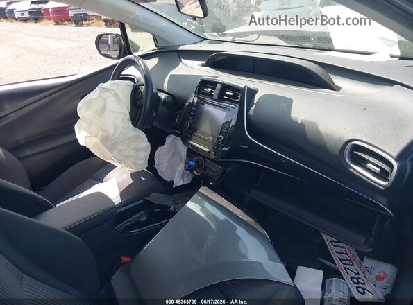 JTDKAMFP3M3182153 2021 TOYOTA PRIUS PRIME Gray Вид салону спереду