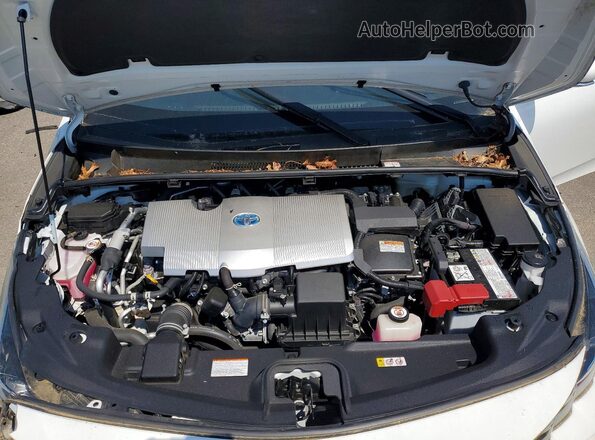 JTDKAMFP3M3192603 2021 TOYOTA PRIUS White უკანა სალონის ხედი