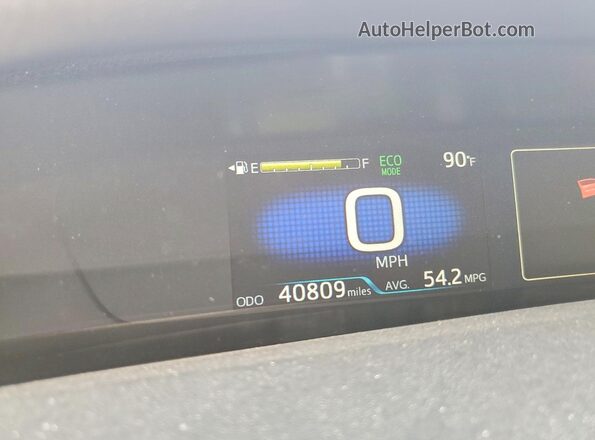 JTDKAMFP5N3219589 2022 TOYOTA PRIUS Red Սարքավորումների վահանակի տեսք
