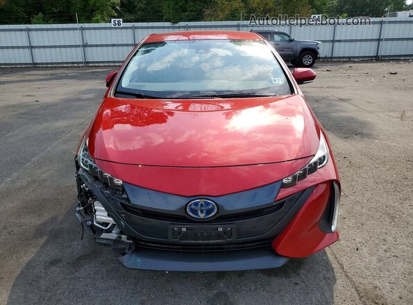 JTDKAMFP5N3219589 2022 TOYOTA PRIUS Red Դիմացի տեսք
