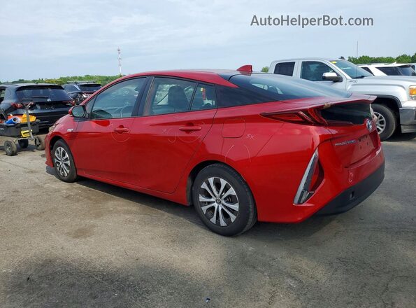 JTDKAMFP5N3219589 2022 TOYOTA PRIUS Red Հետևի ձախ