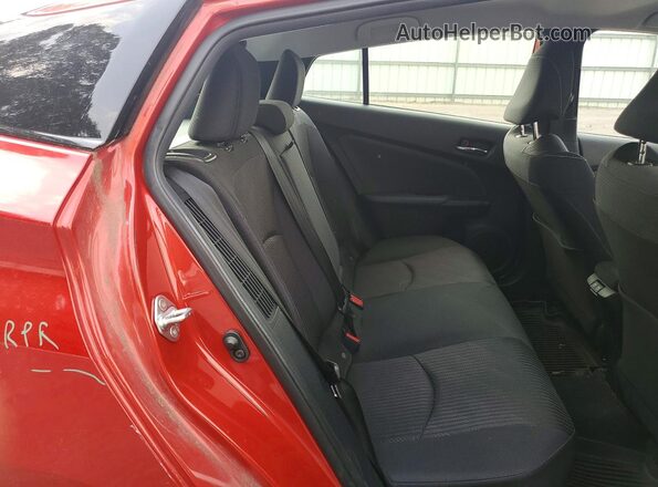 JTDKAMFP5N3219589 2022 TOYOTA PRIUS Red Հետևի նստատեղերի տեսք