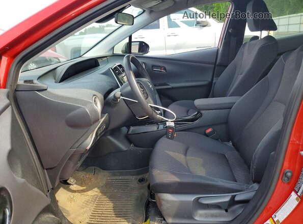 JTDKAMFP5N3219589 2022 TOYOTA PRIUS Red Սալոնի դիմացի տեսք
