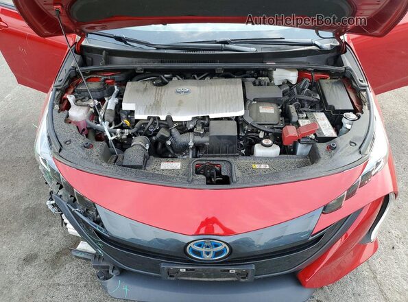 JTDKAMFP5N3219589 2022 TOYOTA PRIUS Red Սալոնի հետևի տեսք