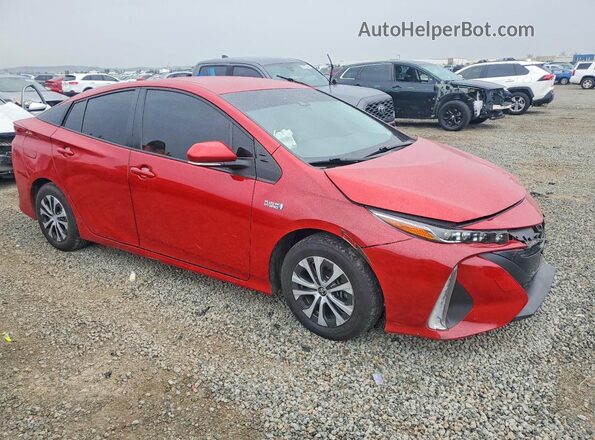 JTDKAMFP6M3175830 2021 TOYOTA PRIUS Red 