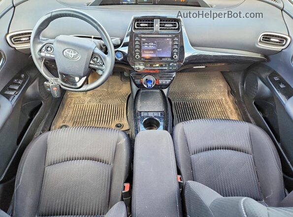 JTDKAMFP6M3188688 2021 TOYOTA PRIUS Silver წინა პანელის ხედი