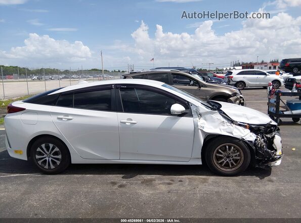 JTDKAMFP7M3183547 2021 TOYOTA PRIUS PRIME White Սալոնի հետևի տեսք