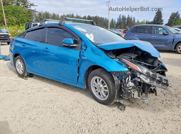 JTDKAMFP7M3183841 2021 TOYOTA PRIUS Turquoise 