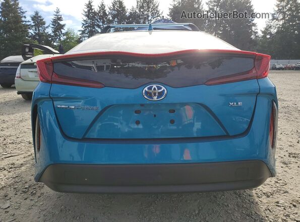 JTDKAMFP7M3183841 2021 TOYOTA PRIUS Turquoise 