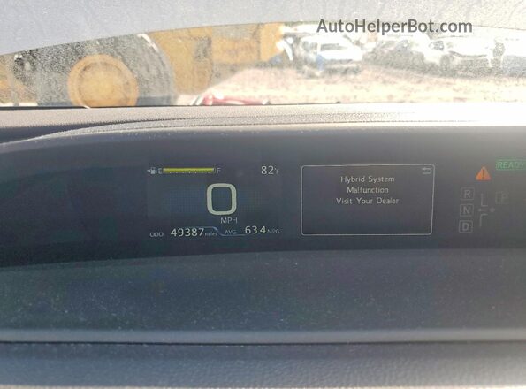JTDKAMFP7N3217231 2022 TOYOTA PRIUS Серебряный Вид щитка приборов