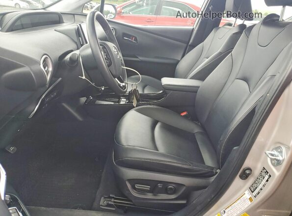 JTDKAMFP7N3217231 2022 TOYOTA PRIUS Серебряный Вид салона спереди