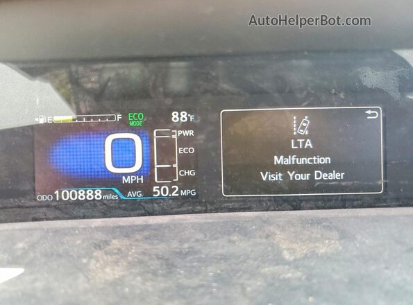 JTDKAMFP8M3174808 2021 TOYOTA PRIUS Black Widok zestawu wskaźników