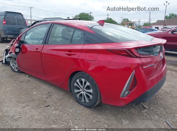JTDKAMFP8M3186912 2021 TOYOTA PRIUS PRIME Red Trasero izquierdo