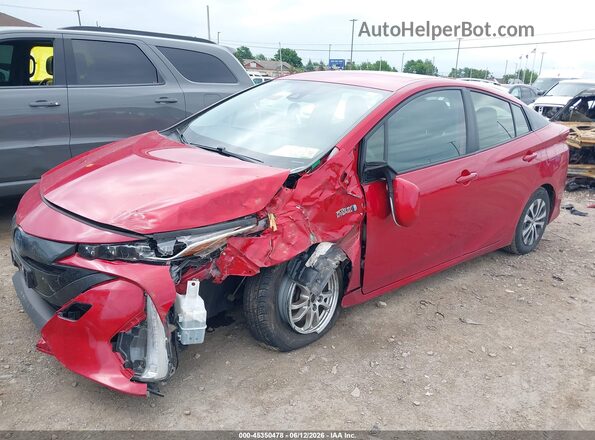 JTDKAMFP8M3186912 2021 TOYOTA PRIUS PRIME Red Vista tres cuartos delantera izquierda