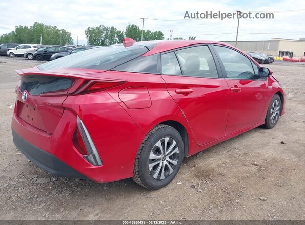JTDKAMFP8M3186912 2021 TOYOTA PRIUS PRIME Red Trasero derecho