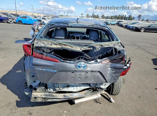 JTDKAMFP8N3215794 2022 TOYOTA PRIUS Gray Հետևի տեսք