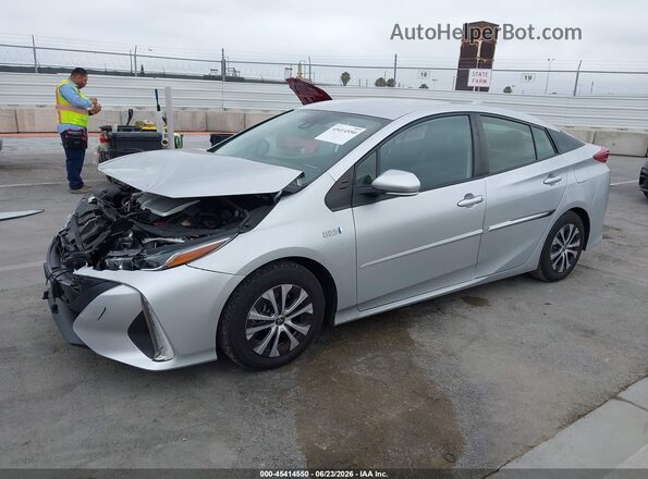 JTDKAMFP9N3201208 2022 TOYOTA PRIUS PRIME Silver Առջևի ձախ երեք քառորդ տեսարան