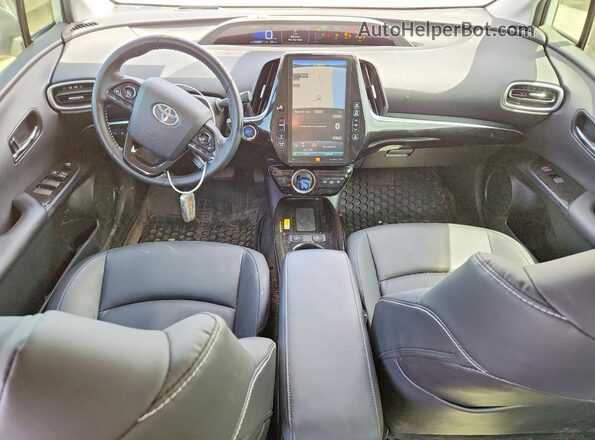 JTDKAMFPXM3192775 2021 TOYOTA PRIUS White წინა პანელის ხედი
