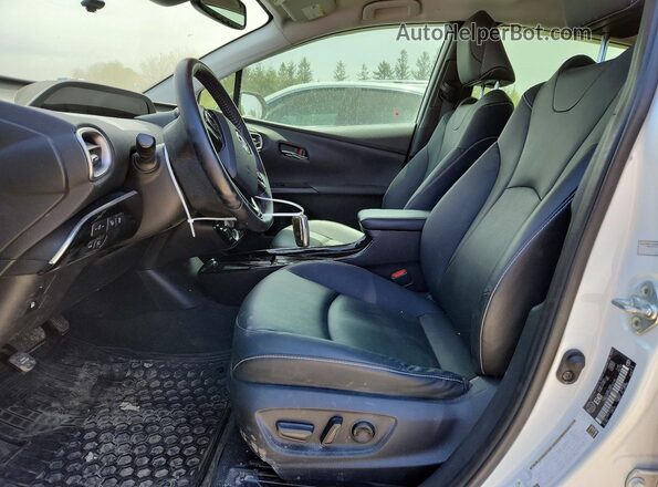JTDKAMFPXM3192775 2021 TOYOTA PRIUS White წინა სალონის ხედი