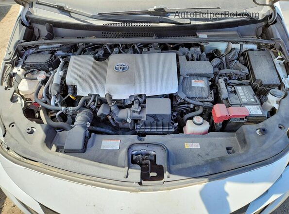 JTDKAMFPXM3192775 2021 TOYOTA PRIUS White უკანა სალონის ხედი