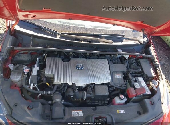JTDKAMFPXN3222682 2022 TOYOTA PRIUS PRIME Red Հետևի տեսք