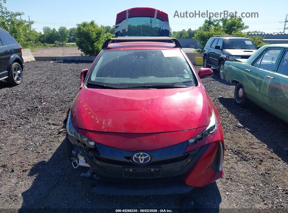 JTDKAMFPXN3222682 2022 TOYOTA PRIUS PRIME Red Սարքավորումների վահանակի տեսք