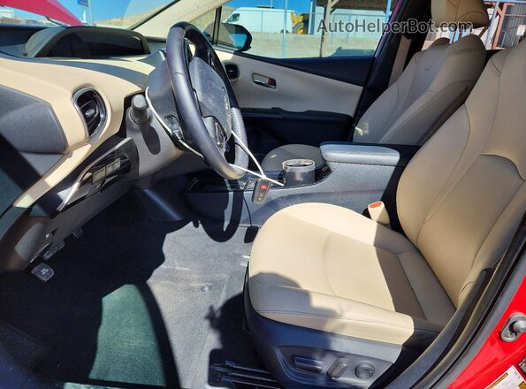 JTDKAMFU0M3139718 2021 TOYOTA PRIUS Red Vista interior delantera