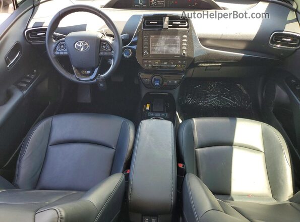 JTDKAMFU1M3128064 2021 TOYOTA PRIUS White წინა პანელის ხედი