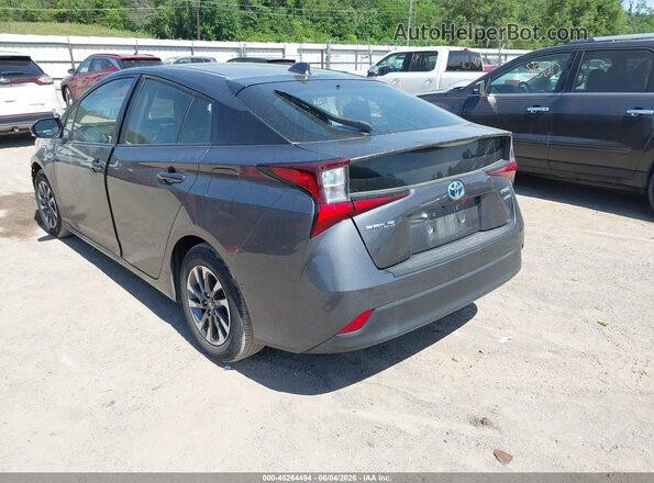 JTDKAMFU2M3130468 2021 TOYOTA PRIUS Gray 
