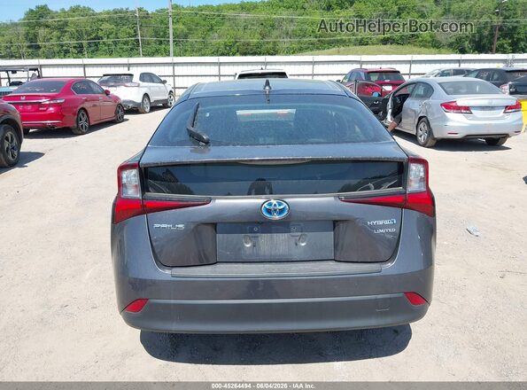 JTDKAMFU2M3130468 2021 TOYOTA PRIUS Gray 