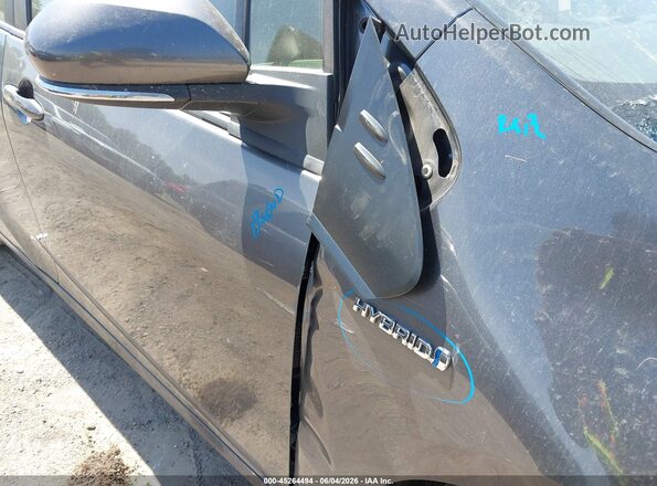 JTDKAMFU2M3130468 2021 TOYOTA PRIUS Gray 