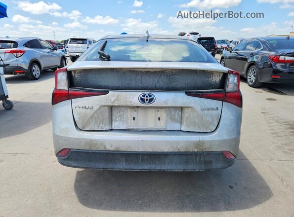 JTDKAMFU2M3145794 2021 TOYOTA PRIUS Silver Vista trasera