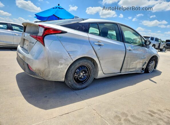 JTDKAMFU2M3145794 2021 TOYOTA PRIUS Silver Trasero derecho