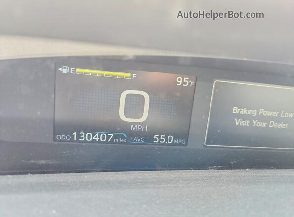 JTDKAMFU2M3145794 2021 TOYOTA PRIUS Silver Vista del cuadro de instrumentos