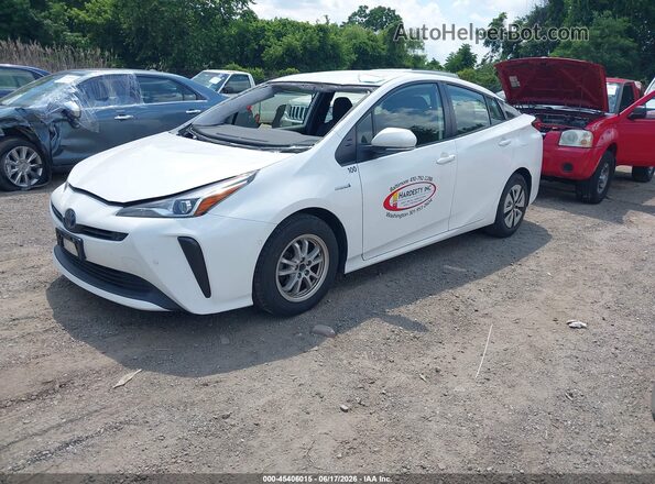 JTDKAMFU2M3152602 2021 TOYOTA PRIUS White Առջևի ձախ երեք քառորդ տեսարան