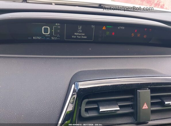JTDKAMFU2M3152602 2021 TOYOTA PRIUS White Հետևի նստատեղերի տեսք
