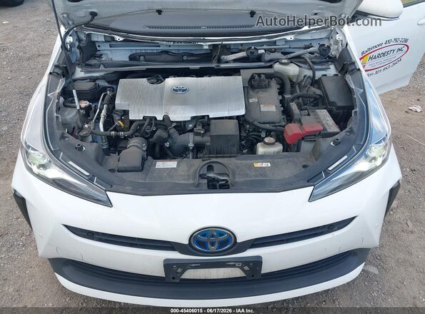 JTDKAMFU2M3152602 2021 TOYOTA PRIUS White Հետևի տեսք