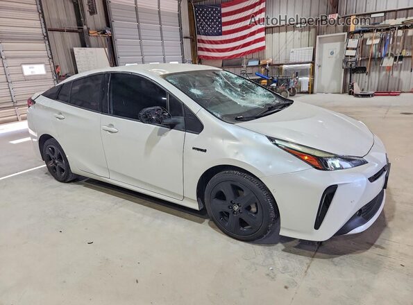 JTDKAMFU3M3127689 2021 TOYOTA PRIUS Белый Передняя правая четверть