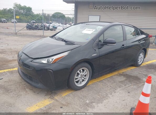 JTDKAMFU3M3141687 2021 TOYOTA PRIUS Black წინა მარცხენა ხედი სამი მეოთხედიდან