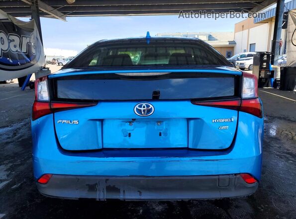 JTDKAMFU4M3127846 2021 TOYOTA PRIUS Blue Vista trasera