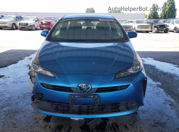 JTDKAMFU4M3127846 2021 TOYOTA PRIUS Blue Vista de la etiqueta del VIN