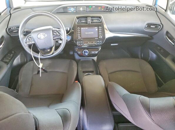 JTDKAMFU4M3127846 2021 TOYOTA PRIUS Blue Vista del salpicadero