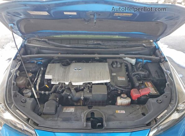 JTDKAMFU4M3127846 2021 TOYOTA PRIUS Blue Vista interior trasera