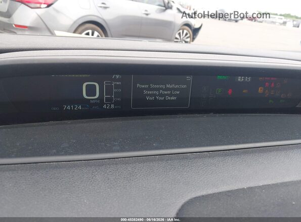 JTDKAMFU4M3128401 2021 TOYOTA PRIUS White Հետևի նստատեղերի տեսք