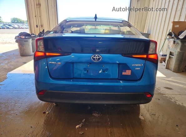 JTDKAMFU4M3140662 2021 TOYOTA PRIUS Blue Вид ззаду