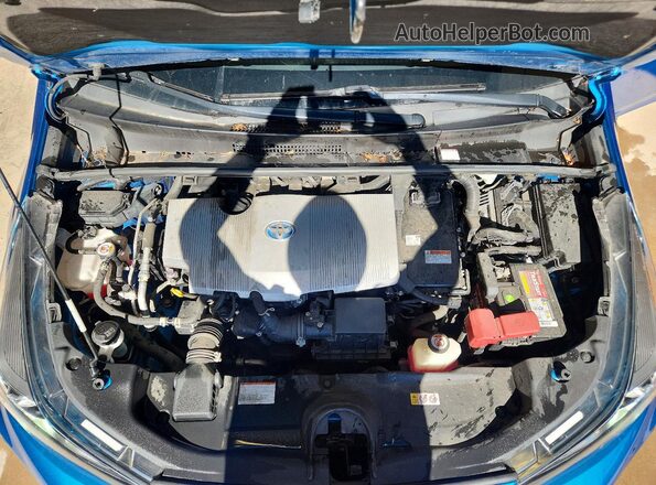 JTDKAMFU4M3140662 2021 TOYOTA PRIUS Blue Вид задньої частини салону