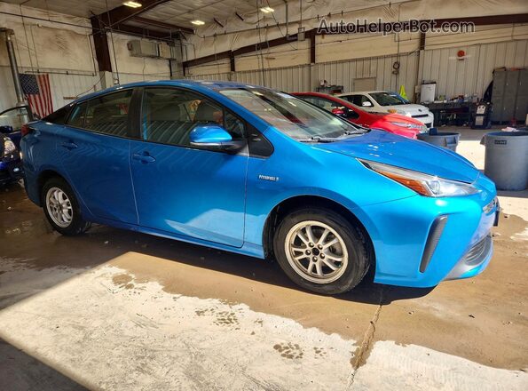 JTDKAMFU4M3140662 2021 TOYOTA PRIUS Blue Передня права чверть