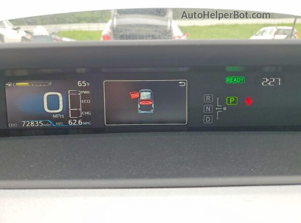 JTDKAMFU4M3147370 2021 TOYOTA PRIUS White 